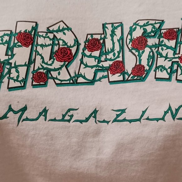 Thrasher Magazine Logo  White Tee - Picture 2 of 2
